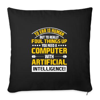 Daten Analytiker Datenschutz Beauftragter - Sofakissenbezug 45 x 45 cm - Schwarz - Vorne