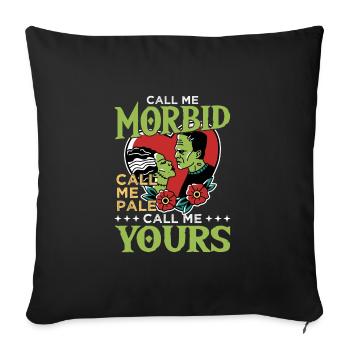 Goth Emo - Sofa pillowcase 17,3'' x 17,3'' (45 x 45 cm) - black - Front