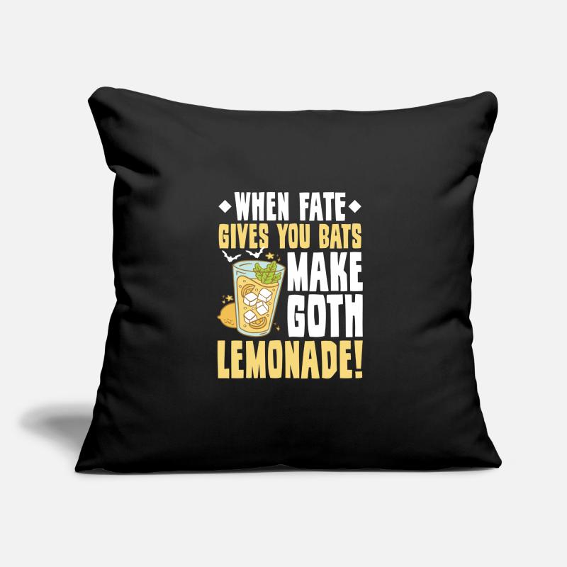 Goth Emo Housse de coussin décorative 45 x 45 cm