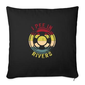 Bathhouse - Sofa pillowcase 17,3'' x 17,3'' (45 x 45 cm) - black - Front
