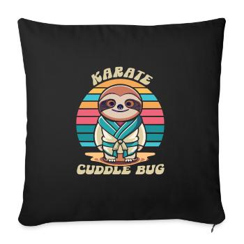 Karaté - Housse de coussin décorative 45 x 45 cm - noir - Devant