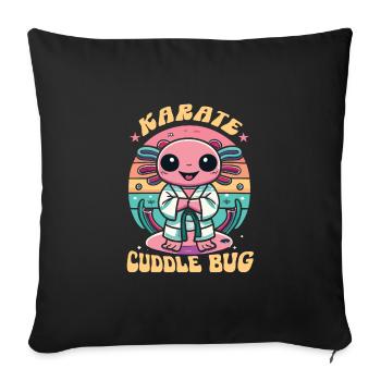 Karaté - Housse de coussin décorative 45 x 45 cm - noir - Devant