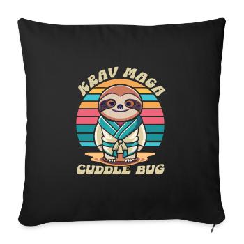 Krav Maga - Housse de coussin décorative 45 x 45 cm - noir - Devant