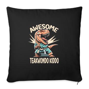 Teakwondo - Sofa pillowcase 17,3'' x 17,3'' (45 x 45 cm) - black - Front