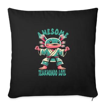 Teakwondo - Sofa pillowcase 17,3'' x 17,3'' (45 x 45 cm) - black - Front