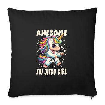 Jiu Jitsu - Housse de coussin décorative 45 x 45 cm - noir - Devant