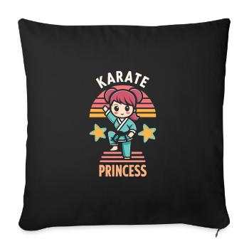 Karaté - Housse de coussin décorative 45 x 45 cm - noir - Devant