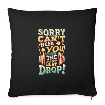 Festival - Sofa pillowcase 17,3'' x 17,3'' (45 x 45 cm) - black - Front