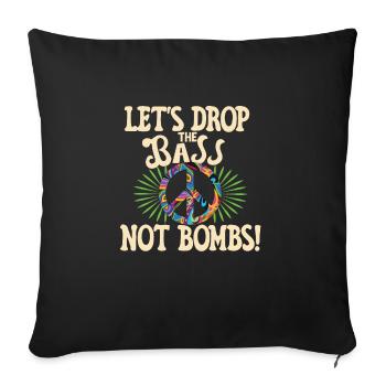 Festival - Sofa pillowcase 17,3'' x 17,3'' (45 x 45 cm) - black - Front