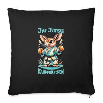Jiu Jitsu - Housse de coussin décorative 45 x 45 cm - noir - Devant