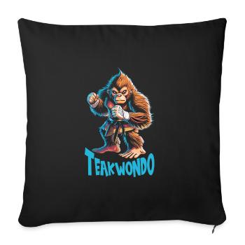 Teakwondo - Sofa pillowcase 17,3'' x 17,3'' (45 x 45 cm) - black - Front