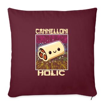 Cuisine italienne - Housse de coussin décorative 45 x 45 cm - bordeaux - Devant