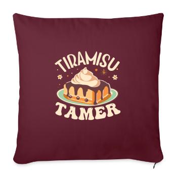 Cuisine italienne - Housse de coussin décorative 45 x 45 cm - bordeaux - Devant