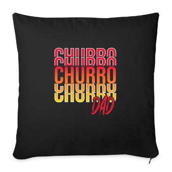 Spanish food - Sofa pillowcase 17,3'' x 17,3'' (45 x 45 cm) - black - Front