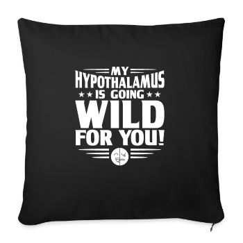Psychologist - Sofa pillowcase 17,3'' x 17,3'' (45 x 45 cm) - black - Front