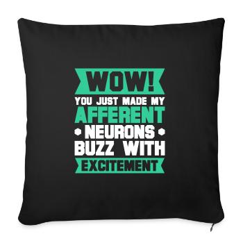 Psychologist - Sofa pillowcase 17,3'' x 17,3'' (45 x 45 cm) - black - Front