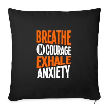 Psychologist - Sofa pillowcase 17,3'' x 17,3'' (45 x 45 cm) - black - Front