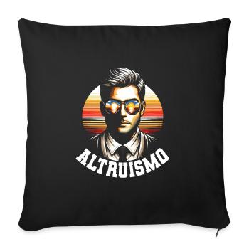 Psychologist - Sofa pillowcase 17,3'' x 17,3'' (45 x 45 cm) - black - Front