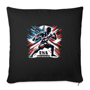 Mixed Martial Arts - Sofa pillowcase 17,3'' x 17,3'' (45 x 45 cm) - black - Front