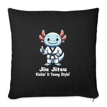 Jiu Jitsu - Housse de coussin décorative 45 x 45 cm - noir - Devant