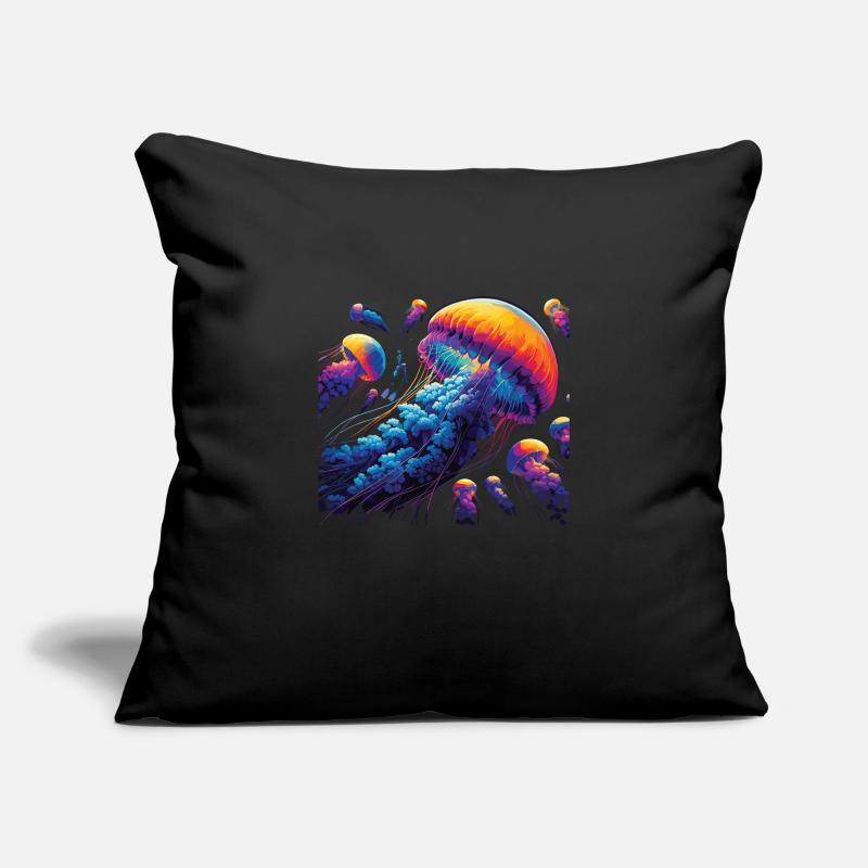 Méduse Housse de coussin décorative 45 x 45 cm
