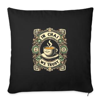Chai - Sofa pillowcase 17,3'' x 17,3'' (45 x 45 cm) - black - Front