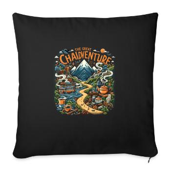 Chai - Sofa pillowcase 17,3'' x 17,3'' (45 x 45 cm) - black - Front