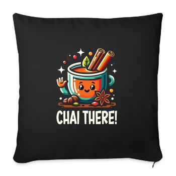 Chai - Sofa pillowcase 17,3'' x 17,3'' (45 x 45 cm) - black - Front