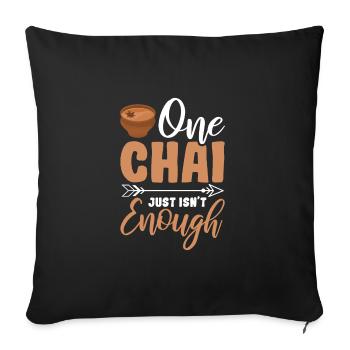 Chai - Sofa pillowcase 17,3'' x 17,3'' (45 x 45 cm) - black - Front