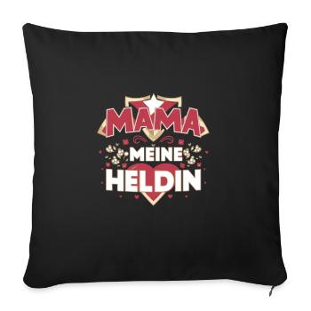 Muttertag - Sofakissenbezug 45 x 45 cm - Schwarz - Vorne