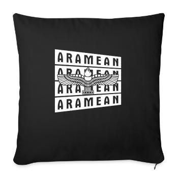 Syrien Naher Osten Antike Aramäische Aramäer - Sofakissenbezug 45 x 45 cm - Schwarz - Vorne
