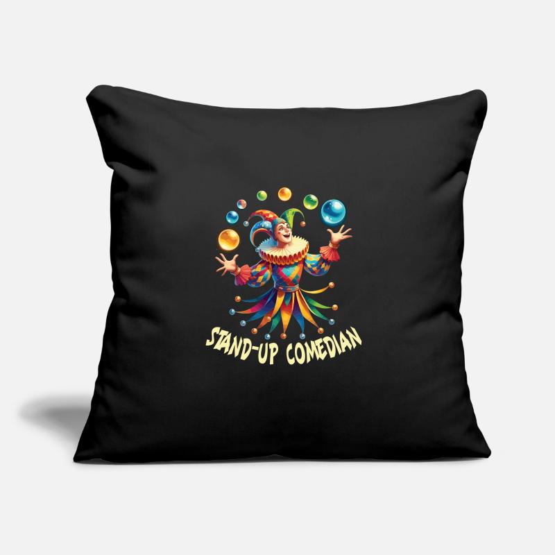 Marché médiéval Housse de coussin décorative 45 x 45 cm