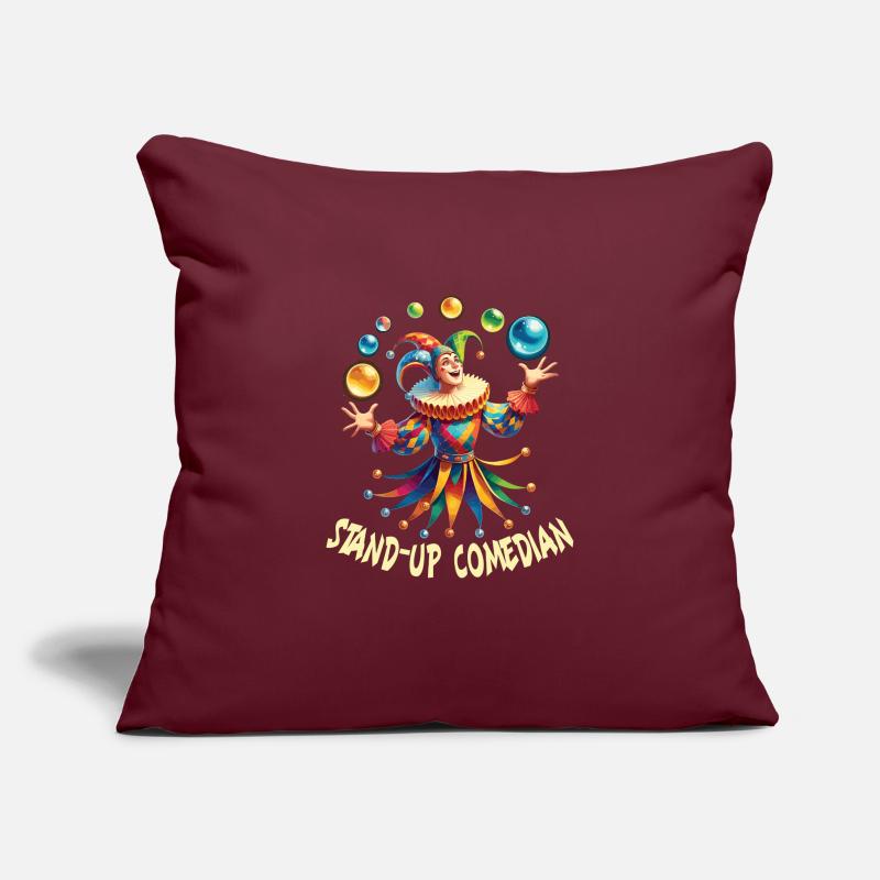 Marché médiéval Housse de coussin décorative 45 x 45 cm