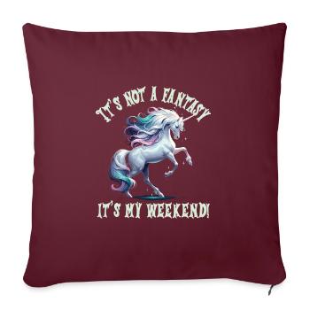 Medieval Market - Sofa pillowcase 17,3'' x 17,3'' (45 x 45 cm) - burgundy - Front
