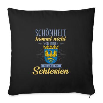 Oberschlesien Deutschland Provinz Region - Sofakissenbezug 45 x 45 cm - Schwarz - Vorne