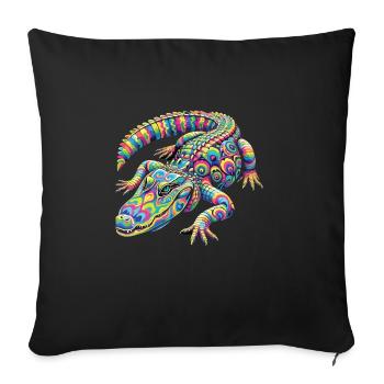 Hippie Festival - Housse de coussin décorative 45 x 45 cm - noir - Devant