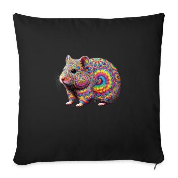 Hippie Festival - Housse de coussin décorative 45 x 45 cm - noir - Devant