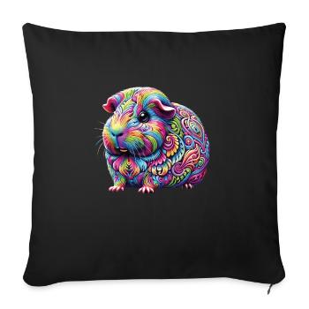 Hippie Festival - Housse de coussin décorative 45 x 45 cm - noir - Devant