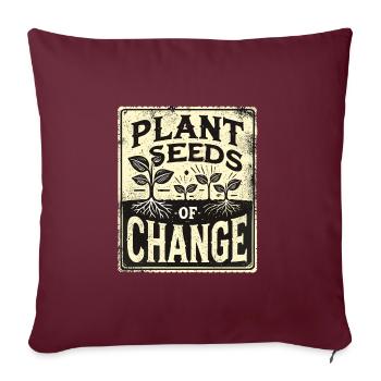 Garden - Sofa pillowcase 17,3'' x 17,3'' (45 x 45 cm) - burgundy - Front