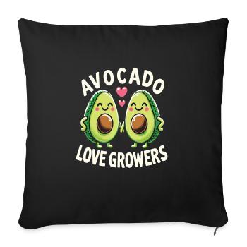 Rascal - Sofa pillowcase 17,3'' x 17,3'' (45 x 45 cm) - black - Front