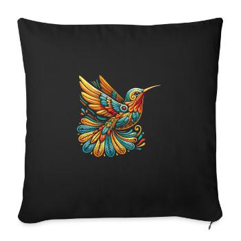 Exotic - Sofa pillowcase 17,3'' x 17,3'' (45 x 45 cm) - black - Front