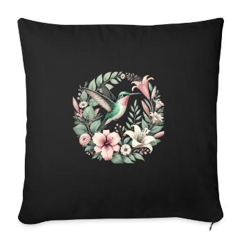 Exotic - Sofa pillowcase 17,3'' x 17,3'' (45 x 45 cm) - black - Front