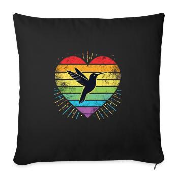 Exotic - Sofa pillowcase 17,3'' x 17,3'' (45 x 45 cm) - black - Front