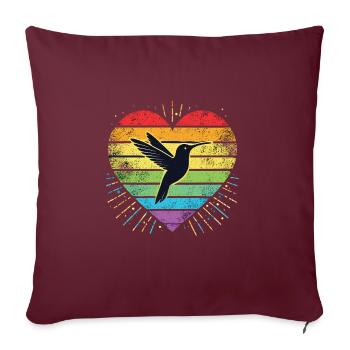 Exotic - Sofa pillowcase 17,3'' x 17,3'' (45 x 45 cm) - burgundy - Front
