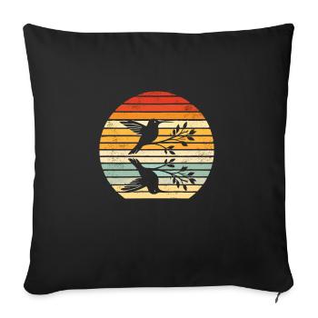 Exotic - Sofa pillowcase 17,3'' x 17,3'' (45 x 45 cm) - black - Front