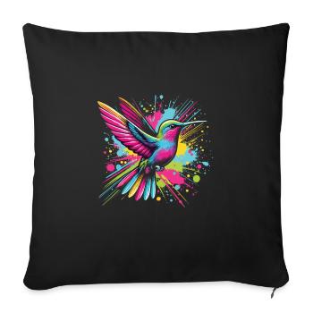 Exotic - Sofa pillowcase 17,3'' x 17,3'' (45 x 45 cm) - black - Front