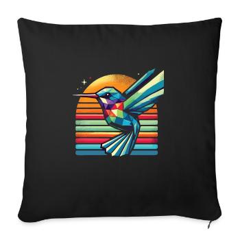 Exotic - Sofa pillowcase 17,3'' x 17,3'' (45 x 45 cm) - black - Front