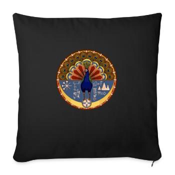 Kurmandschi Ezidchan Flagge Jeside Herkunft - Sofakissenbezug 45 x 45 cm - Schwarz - Vorne