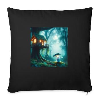 Fairy tale - Sofa pillowcase 17,3'' x 17,3'' (45 x 45 cm) - black - Front