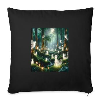 Fairy tale - Sofa pillowcase 17,3'' x 17,3'' (45 x 45 cm) - black - Front